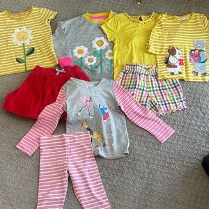 Mini Boden Kids Clothing Set - Yellow, Gray, Red, Pink